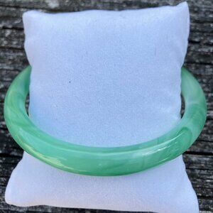 Vintage Small Jade Bangle Bracelet